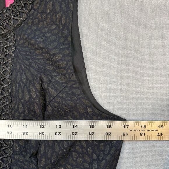 NWT Lilly Pulitzer Lagoon Jacquard Black FRANCI Dress Size 6 Fit Flare & Pockets - Picture 10 of 11